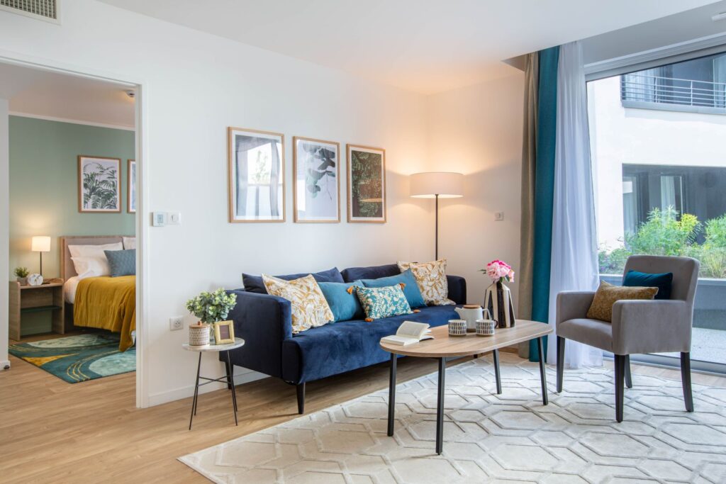 séjour d'un appartement de la résidence services seniors Stella à Tours
