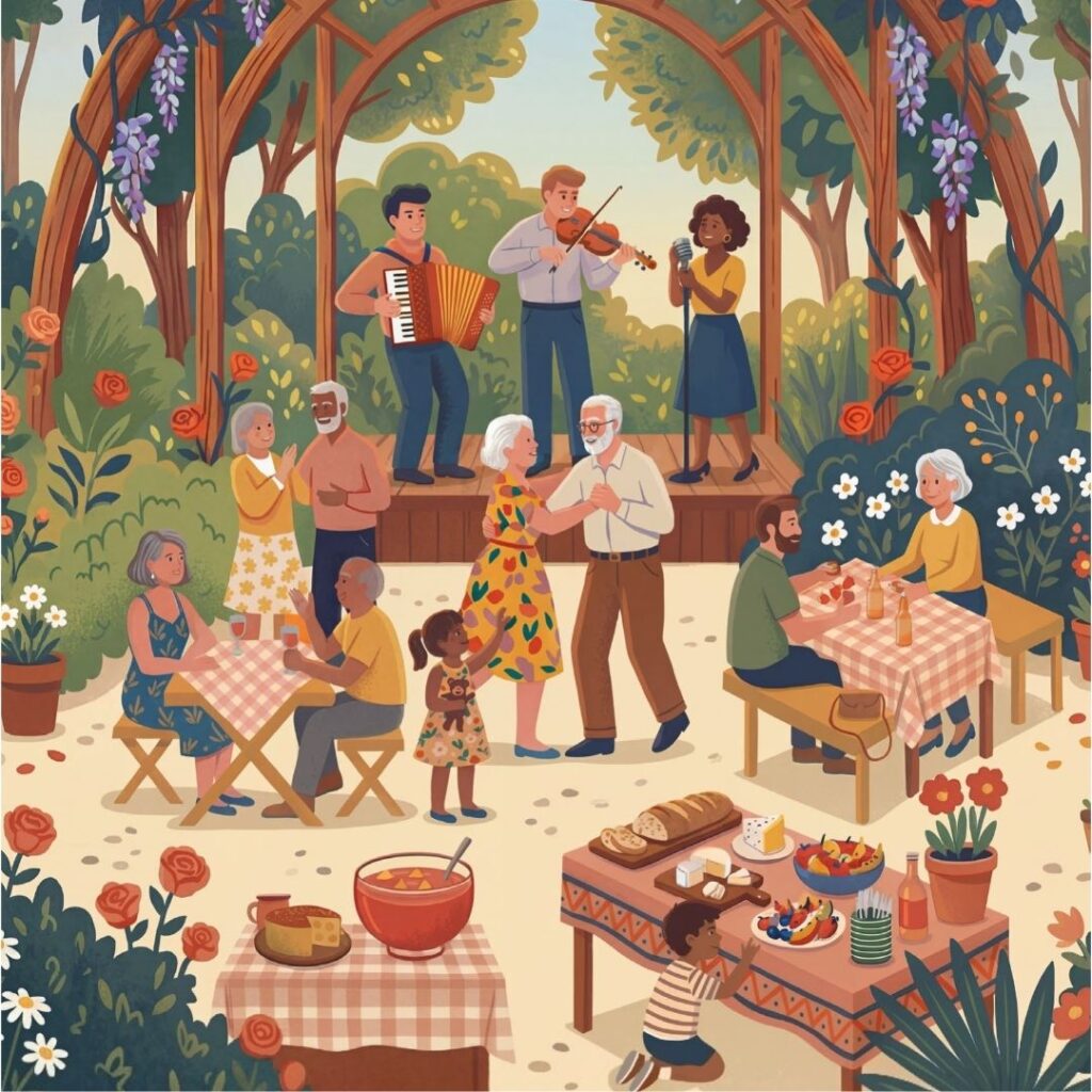 🎶 Un après-midi guinguette placé sous le signe de la fête dans nos résidences seniors 